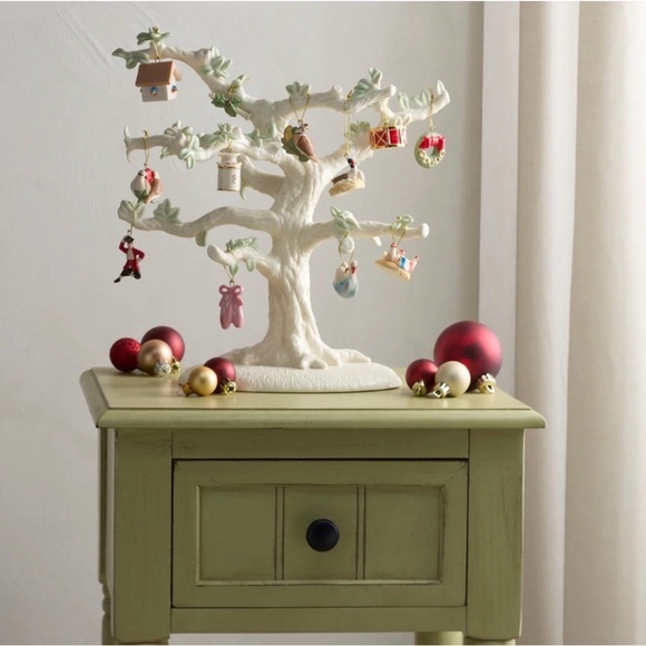 New in box Lenox Holiday Ornaments Set 12 twelve days of Christmas mini set - Picture 3 of 4